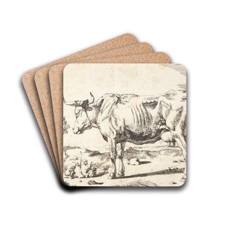 Stende ko by Marcus de Bye Drink Coasters - set of 4