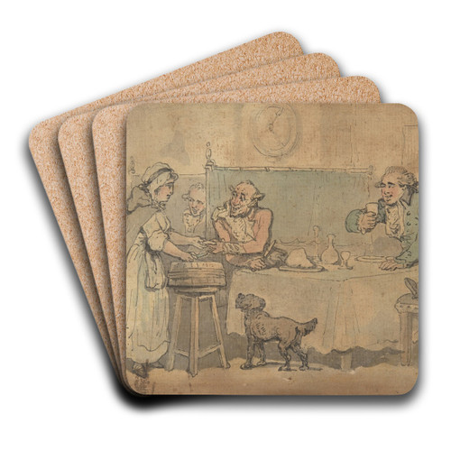 Tavern scene by Thomas Rowlandson Art Drink Coaster set