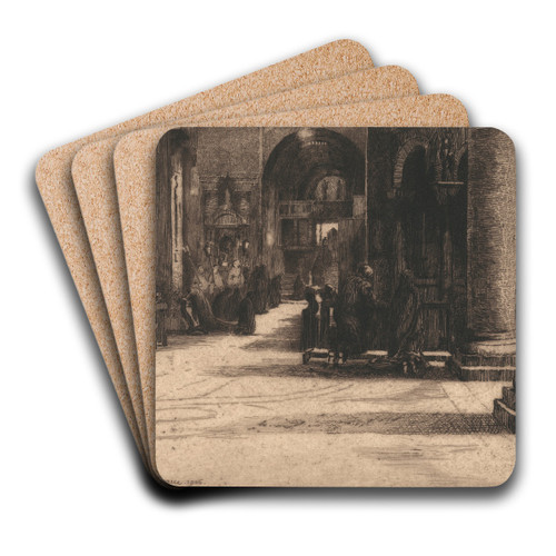 St. Marks, Venice, No. 1 by Edward Millington Synge Art Drink Coaster set