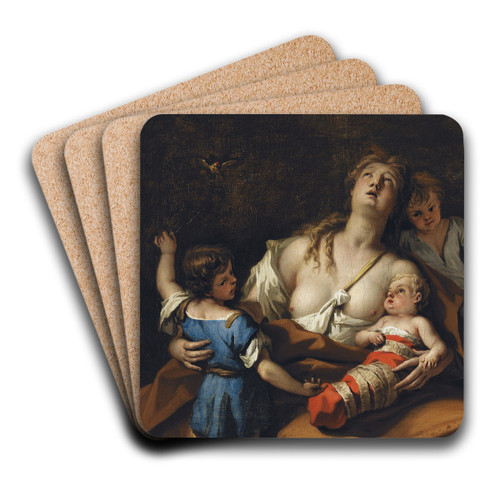 Charity by Sebastiano Ricci Art Drink Coaster set