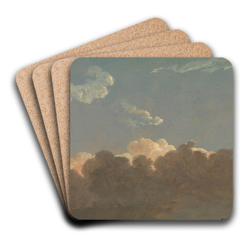 Cloud Study (Distant Storm) by Simon Denis Art Drink Coaster set Cloud Study (Distant Storm) by Simon Denis Art Drink Coaster set