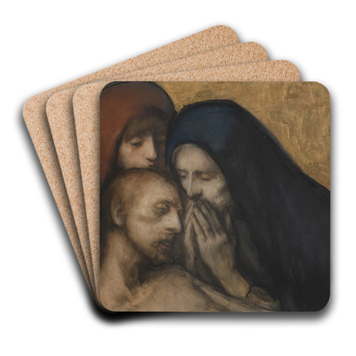 Lamentation of Christ by Jakob Smits Art Drink Coaster set
