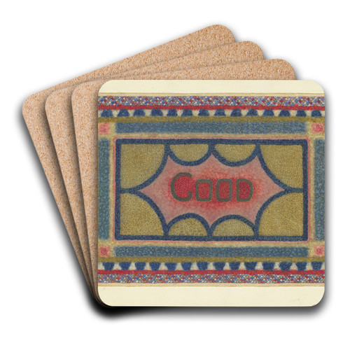 Shaker Rug by Elbert S. Mowery Art Drink Coaster set Shaker Rug by Elbert S. Mowery Art Drink Coaster set