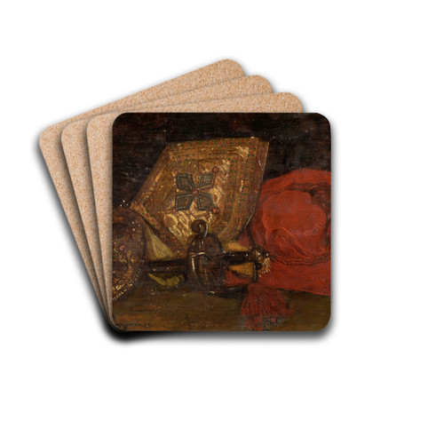 The Powers of the World by Willem Linnig the Younger Drink Coasters - set of 4 The Powers of the World by Willem Linnig the Younger Drink Coasters - set of 4