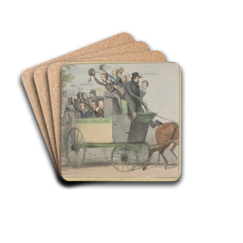 Breaking up for the Vacation by John Doyle Drink Coasters - set of 4