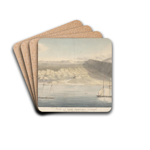 View of Port Orotava, Tenerife, from El Limpio de Las Calaveras by Alfred Diston Drink Coasters - set of 4