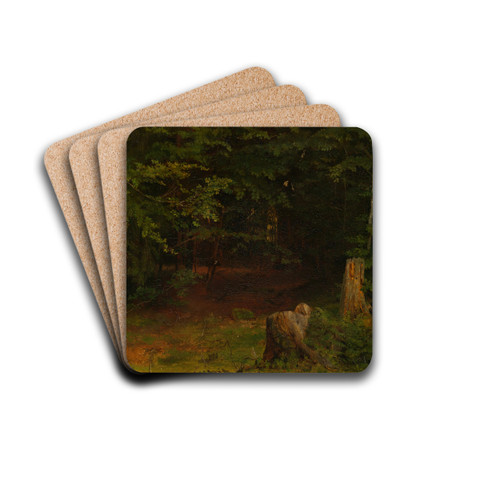 Waldinneres by Hans Thoma Drink Coasters - set of 4