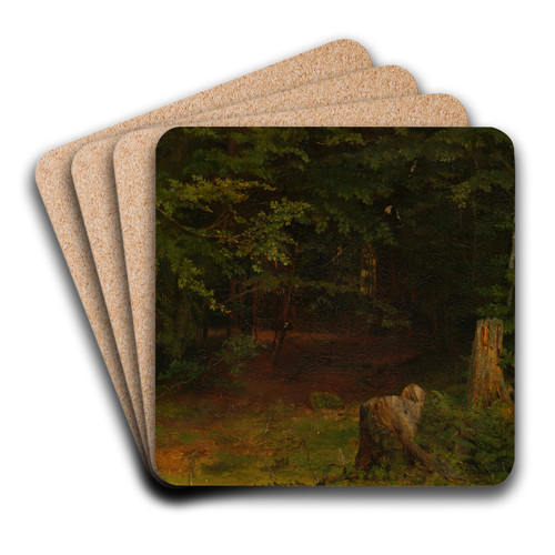 Waldinneres by Hans Thoma Art Drink Coaster set