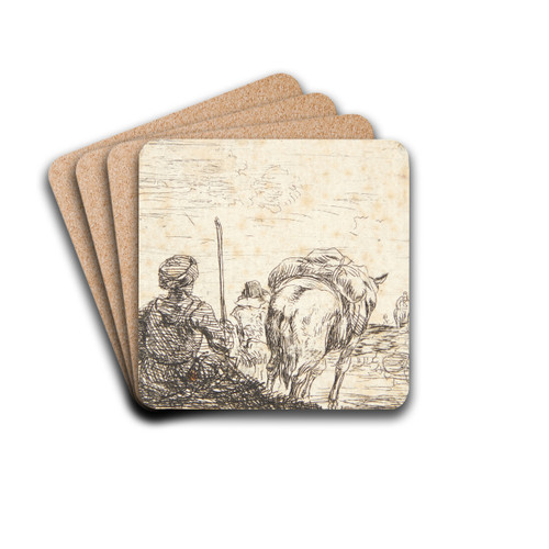 En pakhest by Karel Dujardin Drink Coasters - set of 4