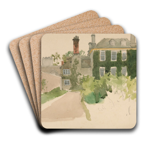ArchitecturalStudy II by Edwin Austin Abbey Art Drink Coaster set