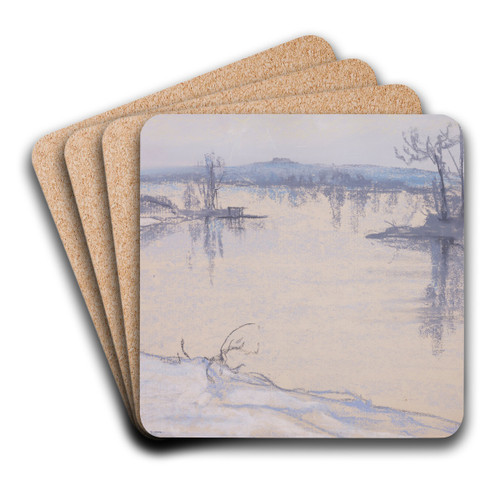 Wisa pod Krakowem by Stanisaw Wyspiaski Art Drink Coaster set