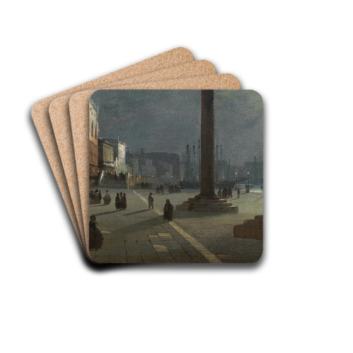 Venezia Molo di San Marco by Ippolito Caffi Drink Coasters - set of 4