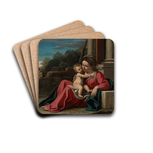 Rast auf der Flucht nach gypten by Sisto Badalocchio Drink Coasters - set of 4
