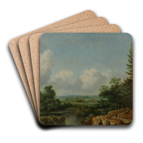 Swedish Landscape by Allaert van Everdingen Art Drink Coaster set Swedish Landscape by Allaert van Everdingen Art Drink Coaster set