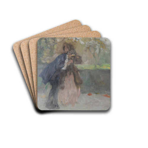 Der Handkuss by Brynolf Wennerberg Drink Coasters - set of 4