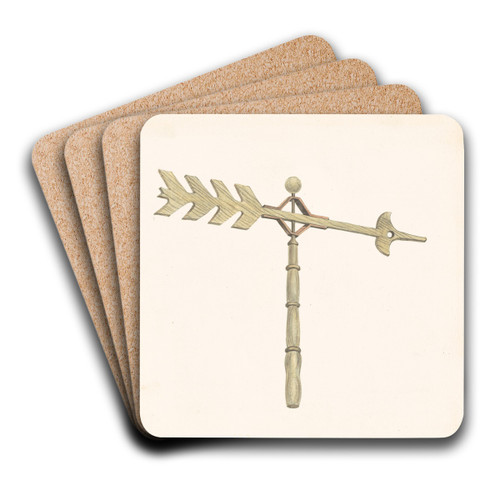 Weather Vane by Frank Eiseman Art Drink Coaster set