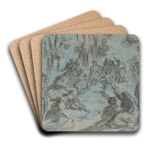 Apollo and the Nine Muses surrounded by Poets on Mount Parnassus by Karel krta Art Drink Coaster set Apollo and the Nine Muses surrounded by Poets on Mount Parnassus by Karel krta Art Drink Coaster set