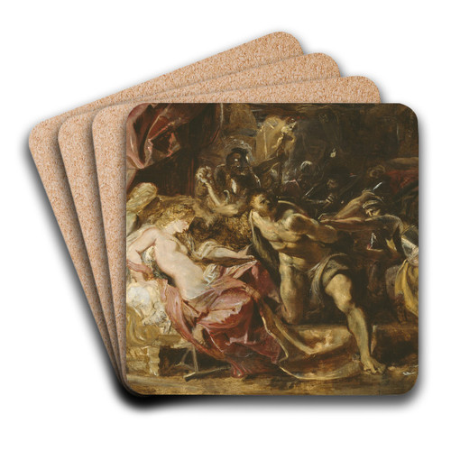 The Capture of Samson by Peter Paul Rubens Art Drink Coaster set