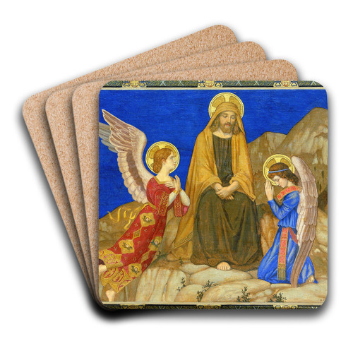 In the Desert by Henry Siddons Mowbray Art Drink Coaster set In the Desert by Henry Siddons Mowbray Art Drink Coaster set