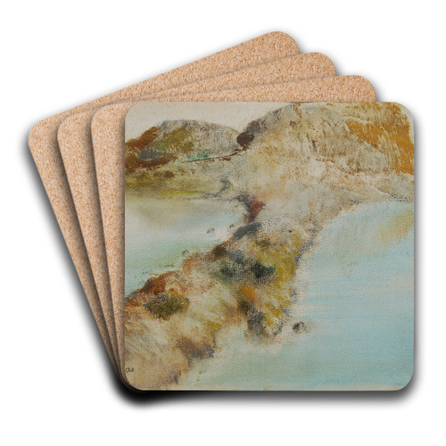 Rocky coast by Edgar Degas Art Drink Coaster set