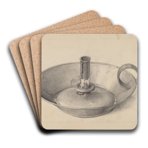 Candlestick by Janet Riza Art Drink Coaster set