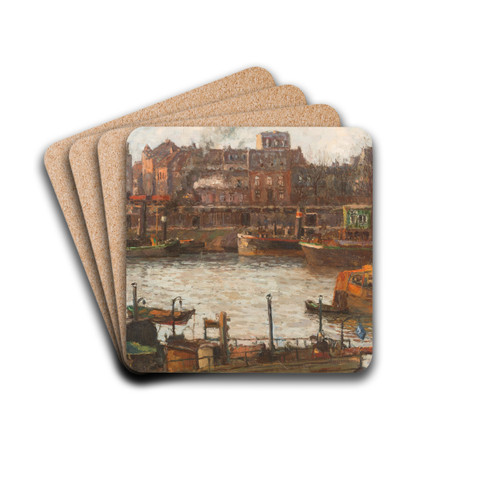 Duisburg harbour by Paul Kutscha Drink Coasters - set of 4