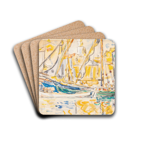 Saint-Tropez by Paul Signac Drink Coasters - set of 4 Saint-Tropez by Paul Signac Drink Coasters - set of 4