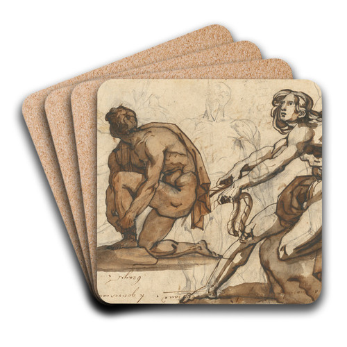 Classical Nudes by Thodore Gricault Art Drink Coaster set