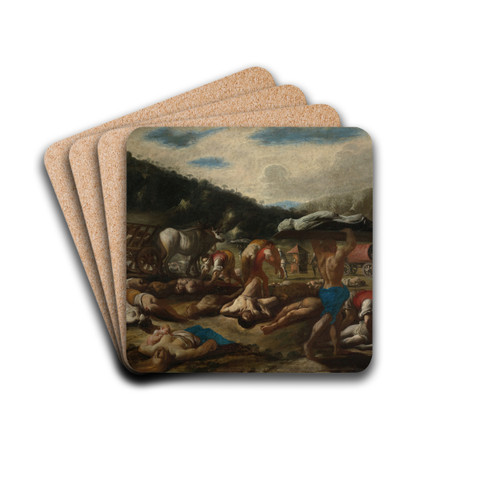 The Pestilence of 1656 by Carlo Coppola Drink Coasters - set of 4