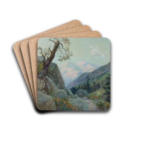Mountain Trail by William Lees Judson Drink Coasters - set of 4
