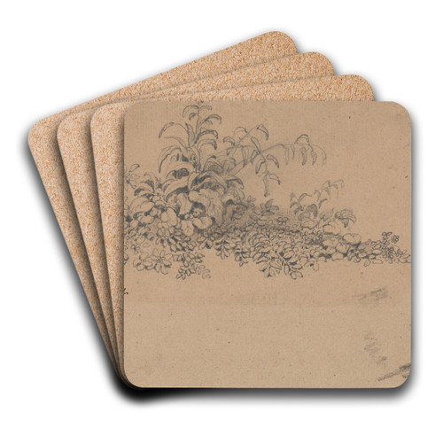Study of Undergrowth by James Ward Art Drink Coaster set