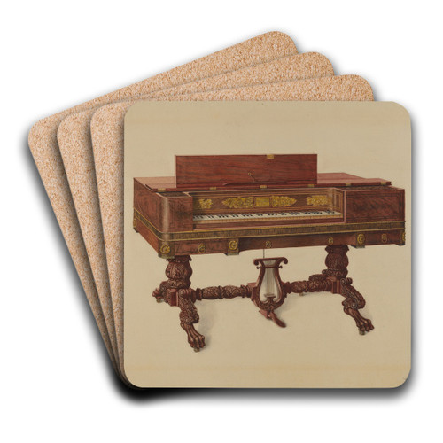 Piano Forte by Ferdinand Cartier Art Drink Coaster set