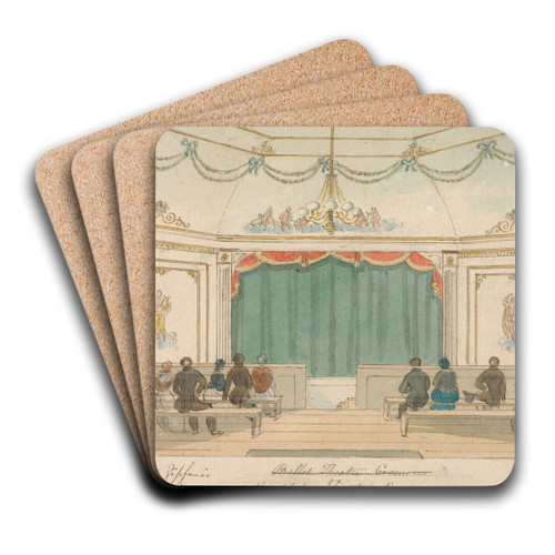 Ballet Theatre, Cremorne by William Henry Brooke Art Drink Coaster set