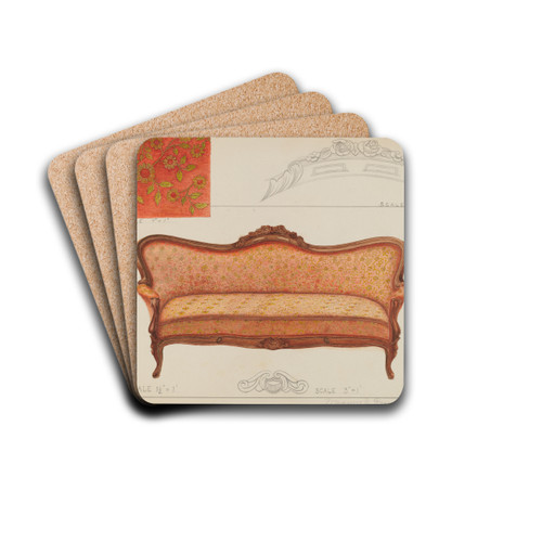 Sofa by Magnus S. Fossum Drink Coasters - set of 4