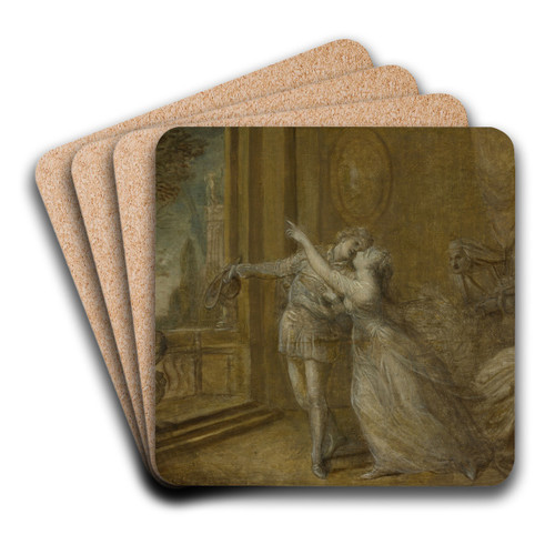 Hero and Leander by Richard Cosway Art Drink Coaster set