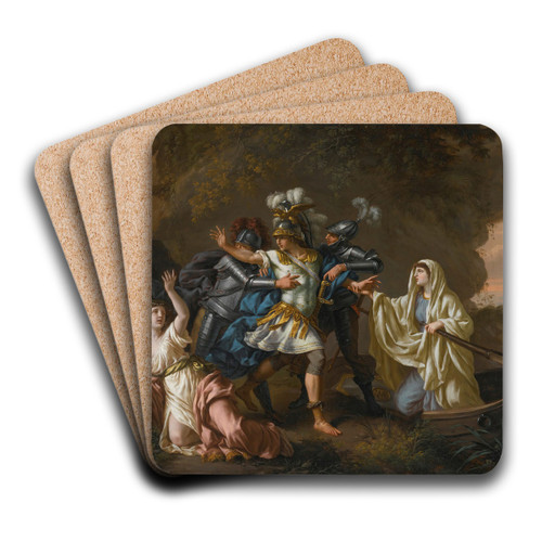 Rinaldo And Armida by Jean-Jacques Lagrene Art Drink Coaster set
