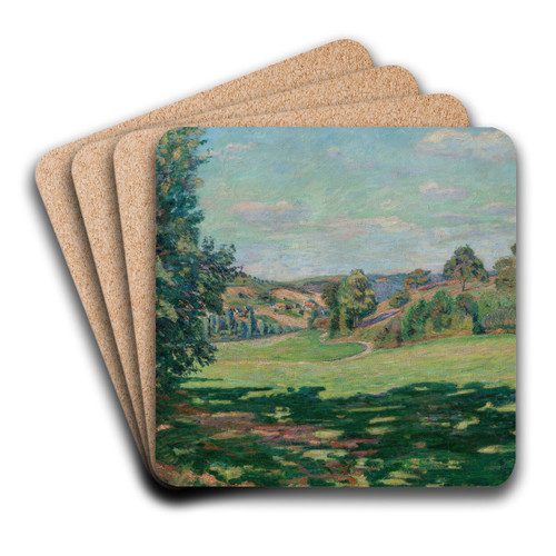 Village sur le Coteau, Valle de Chevreuse by Armand Guillaumin Art Drink Coaster set