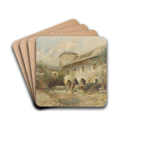 Teisenhoferhof in Weienkirchen in the Wachau by Paul Unbereit Drink Coasters - set of 4