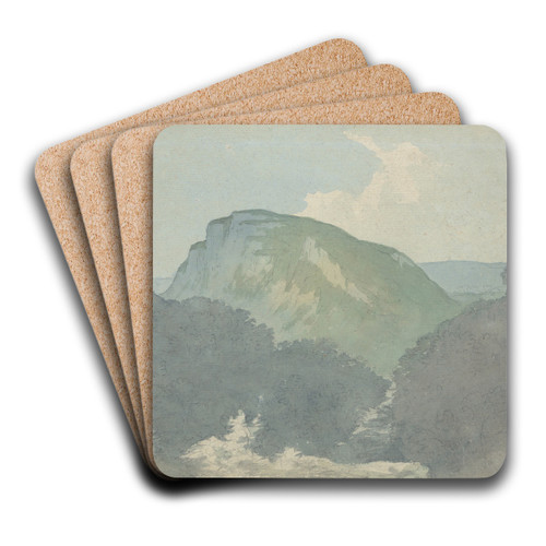 Matlock High Tor by John Warwick Smith Art Drink Coaster set