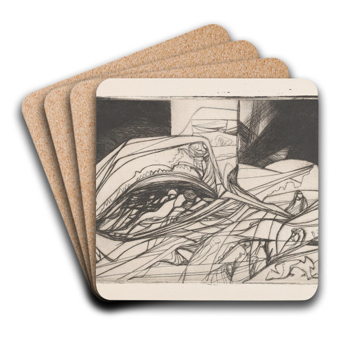 Untitled by Carl Anton Reichel Art Drink Coaster set Untitled by Carl Anton Reichel Art Drink Coaster set