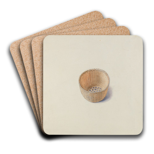 Shaker Basket by Alfred H. Smith Art Drink Coaster set