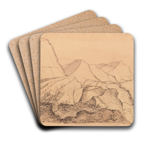 Road to Charmouth by William Makepeace Thackeray Art Drink Coaster set