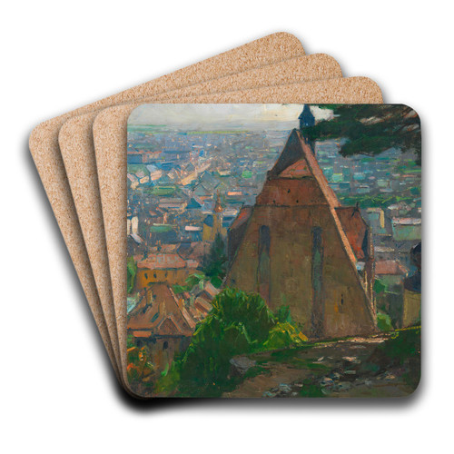 Blick auf Mdling by Carl Moll Art Drink Coaster set