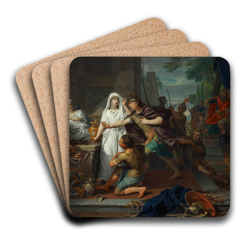 Orestes and Pylades in Tauris by Nicolaas Verkolje Art Drink Coaster set