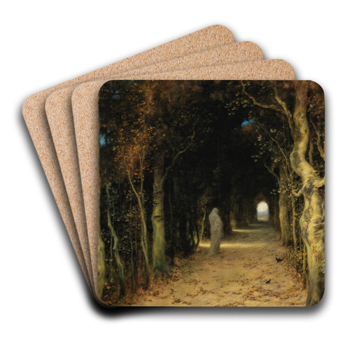 Lady Absinth by Ferdinand Keller Art Drink Coaster set Lady Absinth by Ferdinand Keller Art Drink Coaster set