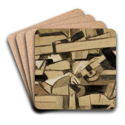 AbstractWoman by Carl Newman Art Drink Coaster set AbstractWoman by Carl Newman Art Drink Coaster set