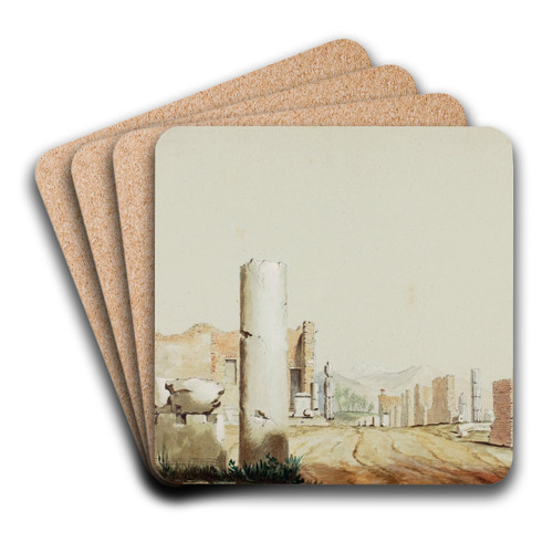 Pompeii, Italy by Miner Kilbourne Kellogg Art Drink Coaster set