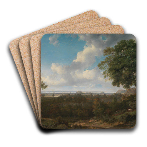 Edinburgh from the Braids by Patrick Nasmyth Art Drink Coaster set Edinburgh from the Braids by Patrick Nasmyth Art Drink Coaster set
