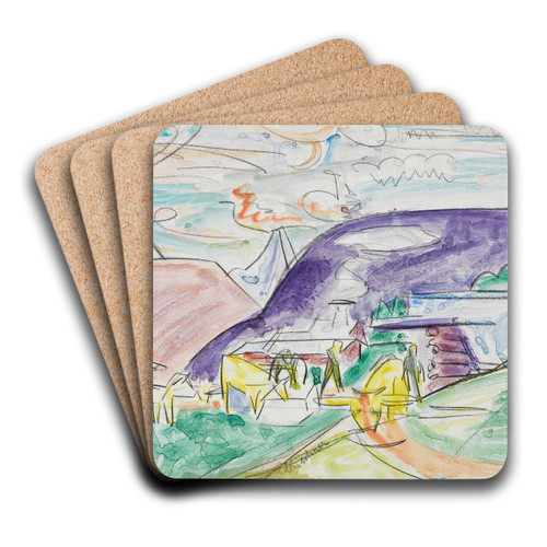 Stafelalp mit Khen by Ernst Ludwig Kirchner Art Drink Coaster set