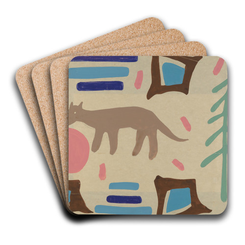 Bedspread by Majel G. Claflin Art Drink Coaster set Bedspread by Majel G. Claflin Art Drink Coaster set
